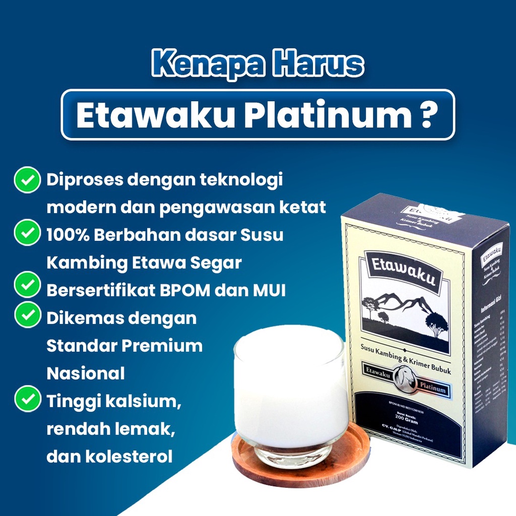 Etawaku Platinum 3x Atasi Masalah Pernafasan - Susu Kambing Bubuk Provit Etawa Tingkatkan Daya Tahan &amp; Imunitas Tubuh