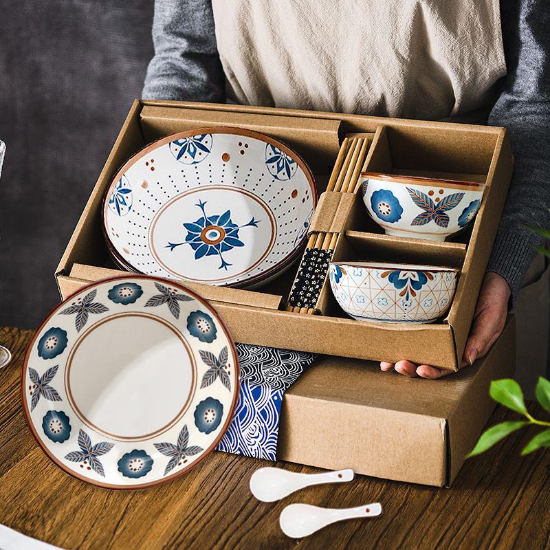 Ceramic Tableware Set Season/ Mangkok Piring Sumpit Sendok/Hampers