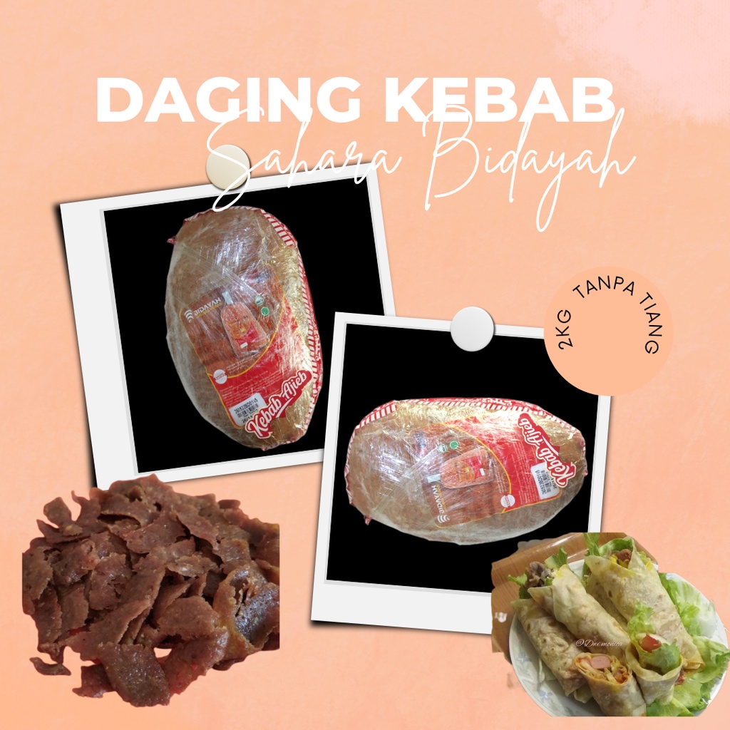 

Daging Kebab 2KG - Sahara Bidayah Mixed 2KG- Daging Kebab Bidayah tanpa tiang- 2KG