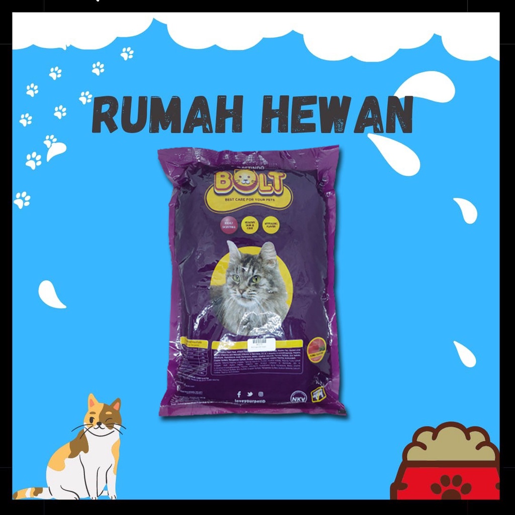 Makanan Kucing Bolt Tuna Repack Bentuk Ikan Donat Salmon 900GR