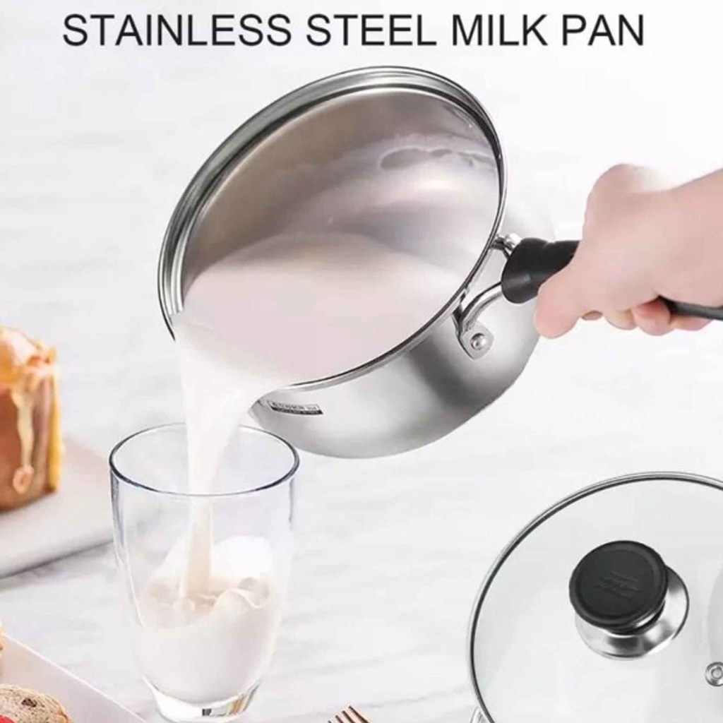 Panci Stainless Steel* Panci Nagako* Panci Susu+tutup* Panci Serbaguna