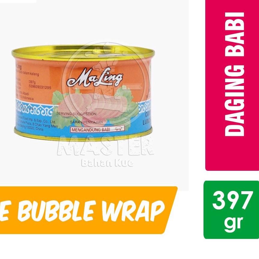 

Discount✔️-Maling Pork Luncheon Meat / Ma Ling / Tulip Daging Babi Kaleng [397 gr]