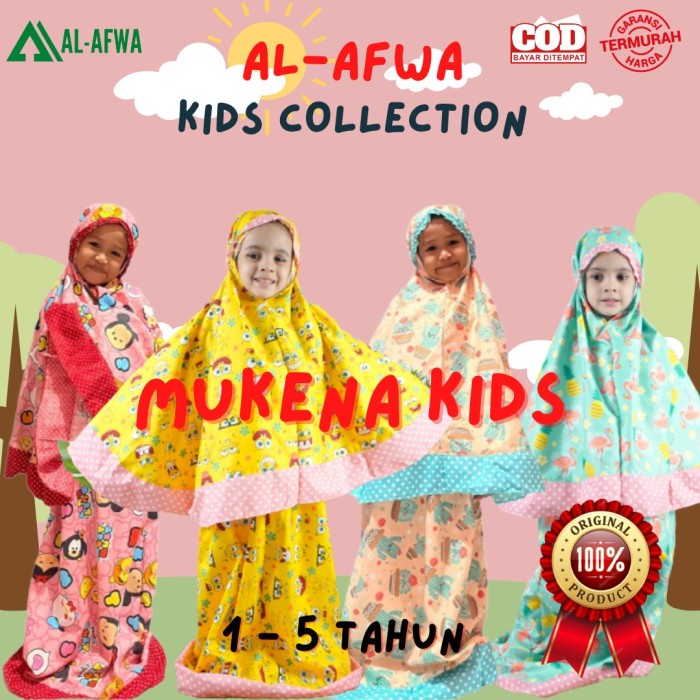 MUKENA ANAK PEREMPUAN KARAKTER FREE TAS MUKENA MUKENA ANAK KARAKTER