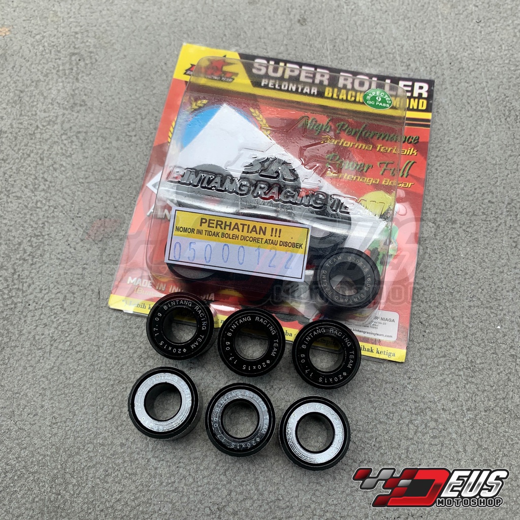 Roller BRT Racing Vario/ PCX/ ADV/ 125/ 150/ 160 /11 12 13 14 15 16 17 18 gram / Super Roler Black D