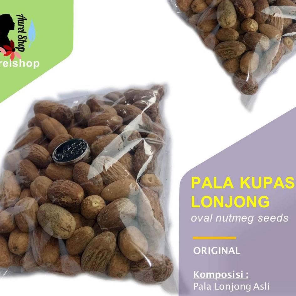 

❋ Biji Pala Kupas Lonjong 250 g, 500 g, 1 kg (Nutmeg seeds) ➺