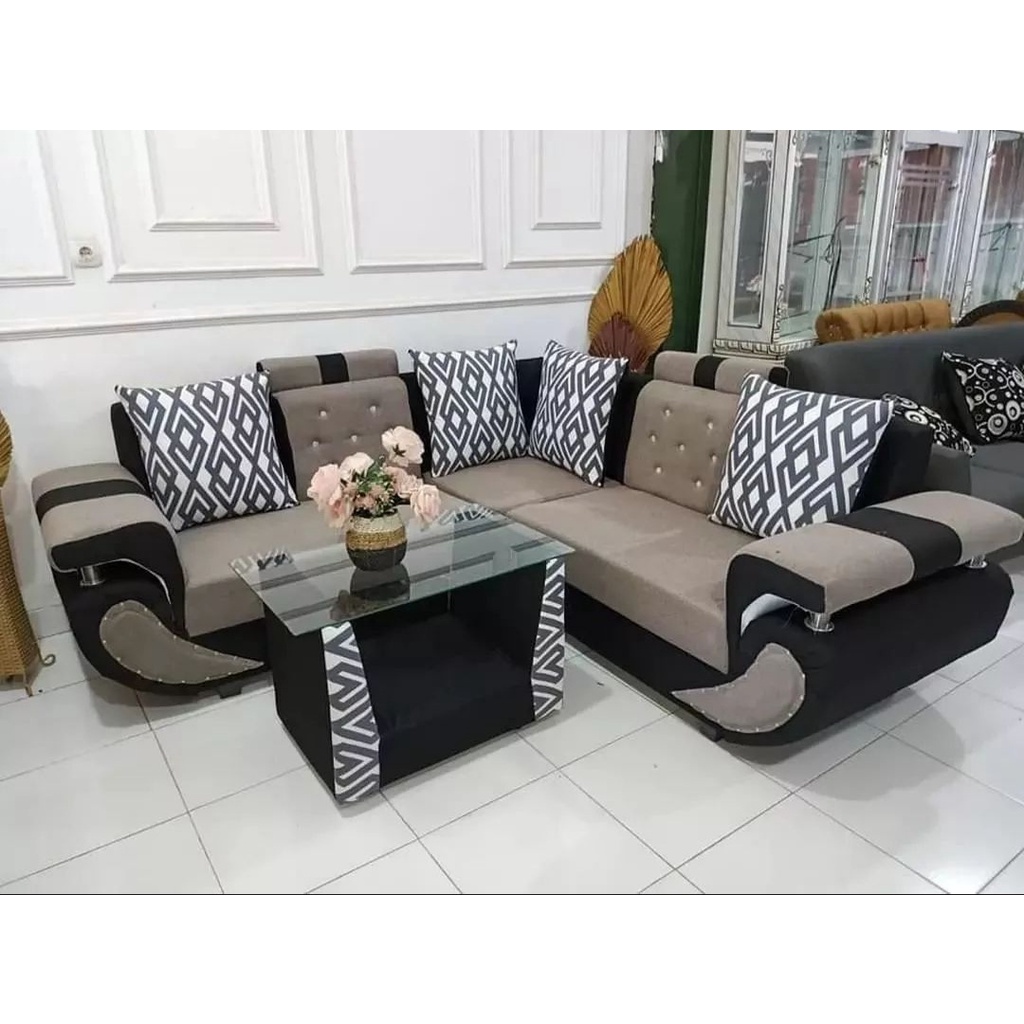 1 Set Sofa Sudut Minimalis Kursi Ruang Tamu