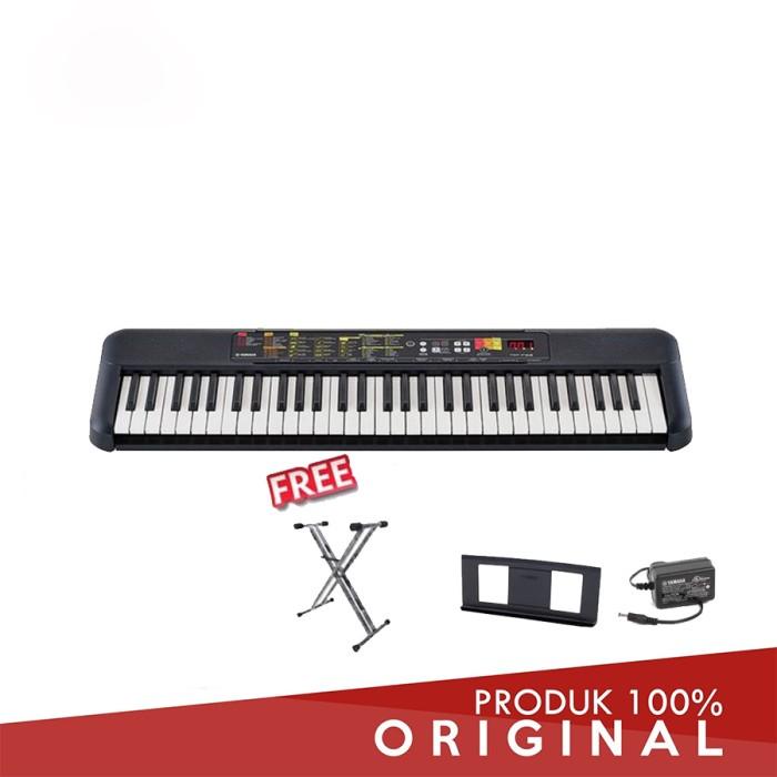 Yamaha Keyboard PSR F52 + Gratis Adaptor + Stand Book & Stand Keyboard