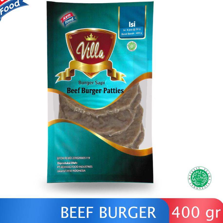

✾ Villa Beef Burger Patties isi 8pcs - 400gr ♥