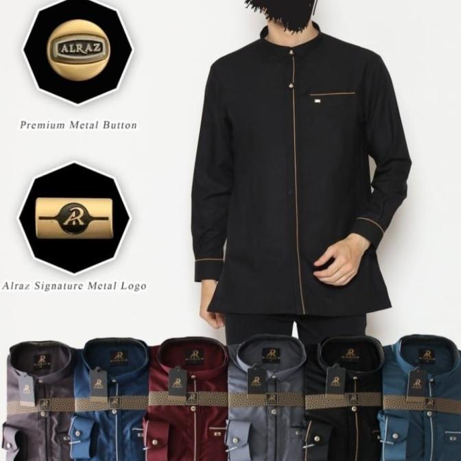 Sale Kurta / Kemko Baju Kemeja Koko Alraz Kombinasi Manset / Al Raz Premium /BAJU KOKO PRIA/BAJU KOK