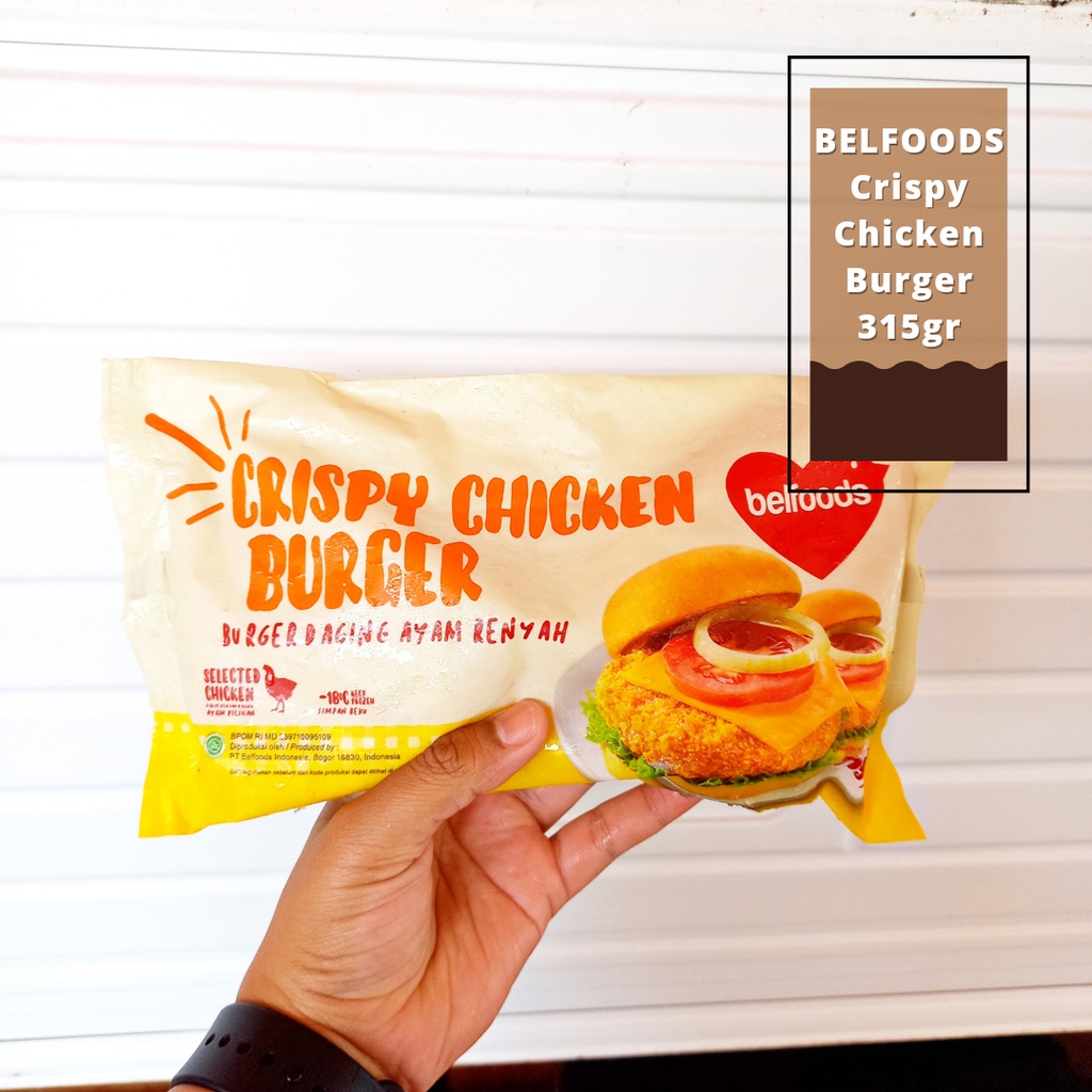 

ADDRIELLA Belfoods Crispy Chicken Burger 315gr | Belfoods/Frozenfood/Frozenfood Murah