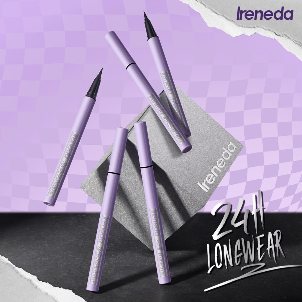 ORIGINAL IRENEDA 24h Longwear Liquid Eyeliner Pen Anti Air Tahan Lama IR01