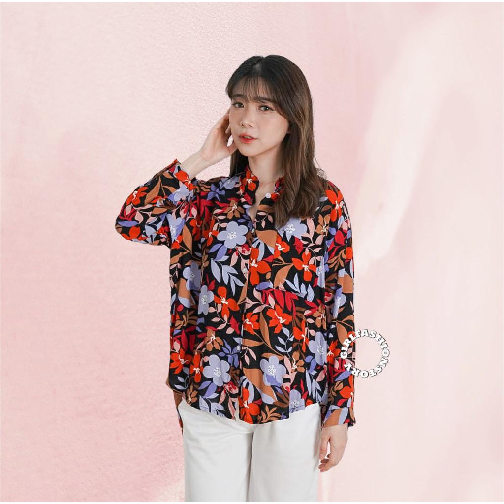 GFS GEDIN FLORAL RAYON VIESTE CALM TUNIC