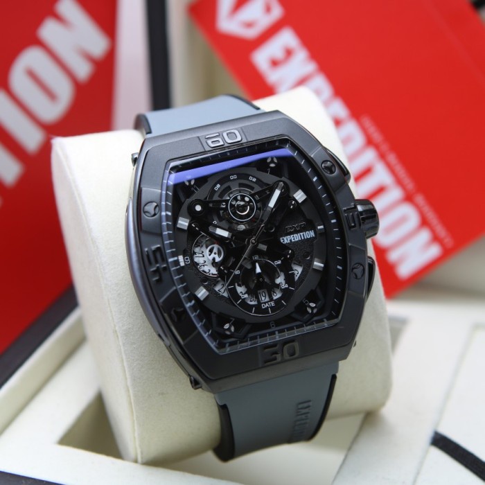 Jam Tangan Pria Expedition EXP 6800 E6800 Black Grey Original