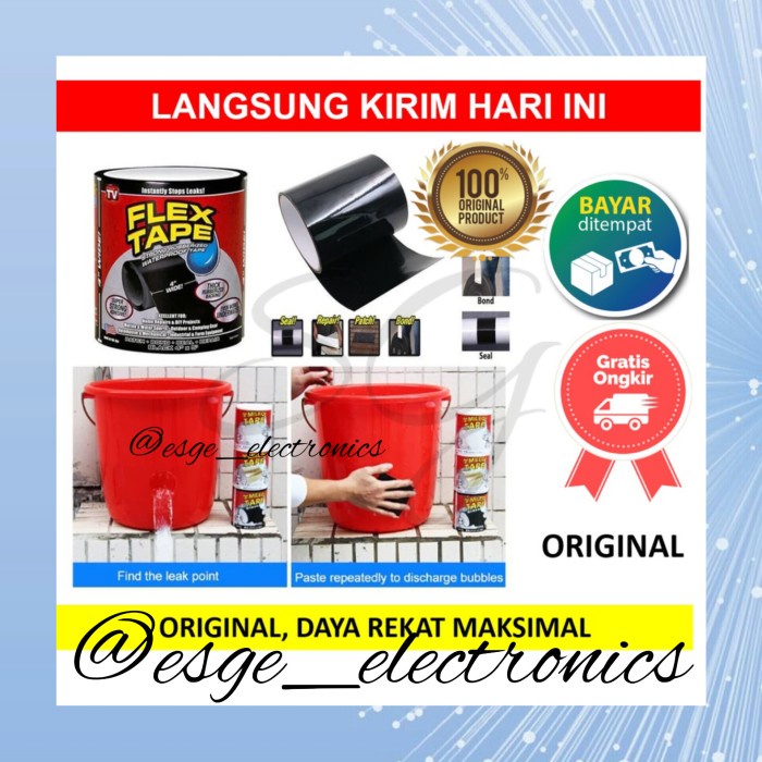 

$$$$] ESGE ORIGINAL LAKBAN AJAIB SUPER KUAT SUPER ERAT ANTI BOCOR FLEX TAPE