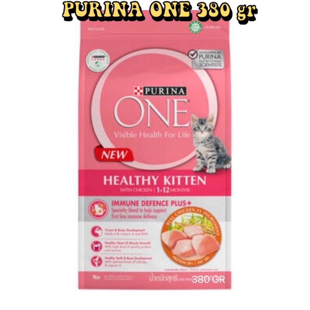 PURINA ONE KITTEN CHICKEN  380 GR MAKANAN KUCING