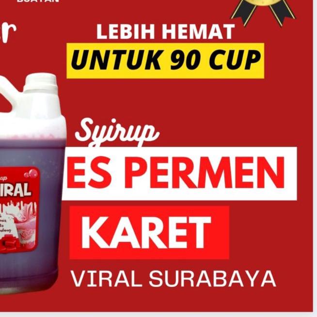 

➺ Syrup Permen Karet Viral Surabaya 2 liter ❄