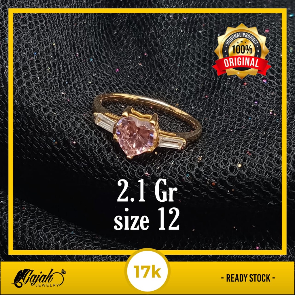 Cincin Emas 17K - 2.1 Gr Kadar 750 - 4329