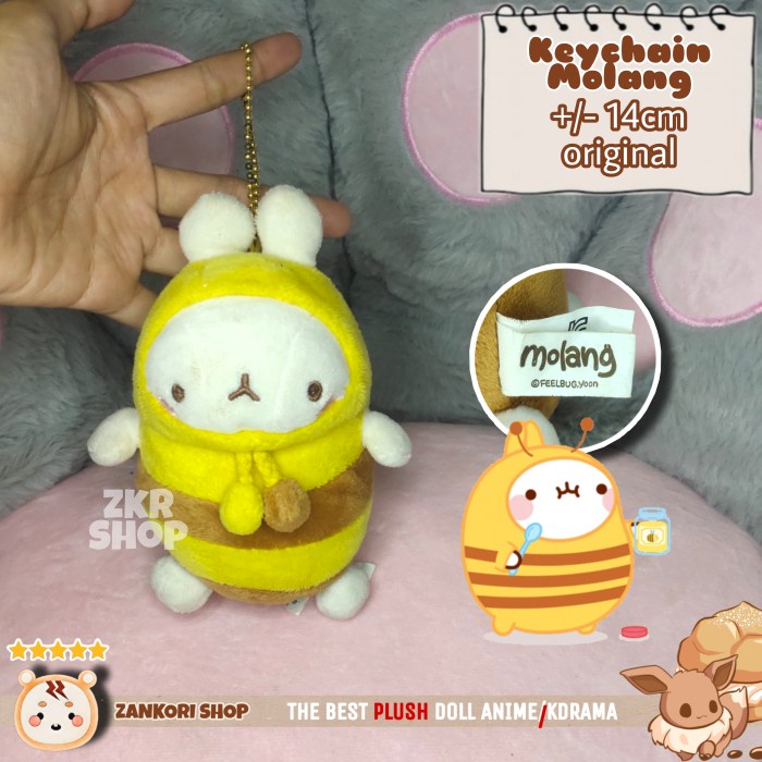 BONEKA MOLANG LEBAH ORIGINAL (HUENINGKAI TXT, DOYOUNG NCT)