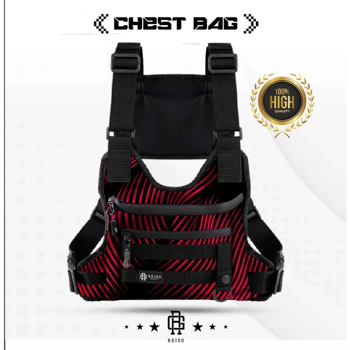 tas dada pria chest bag