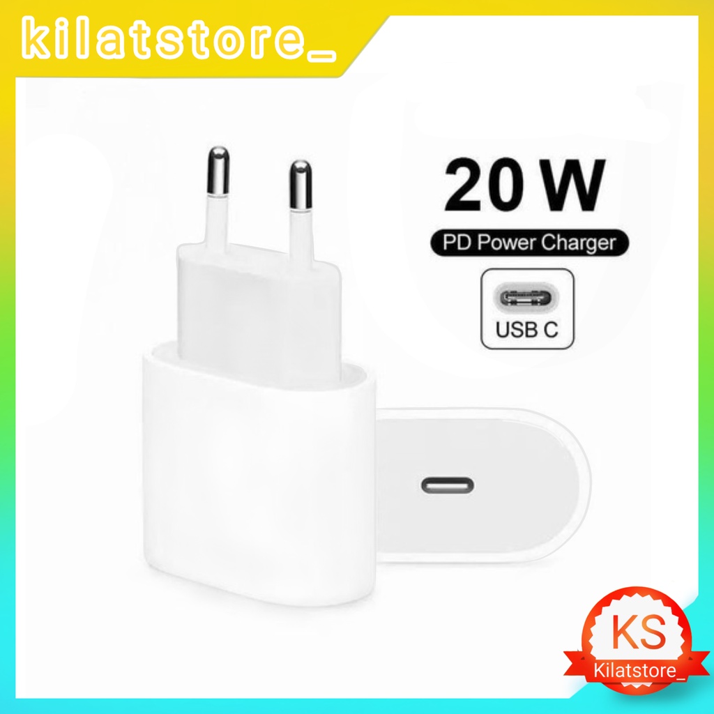 Batok Charger Adapter USB Type C To Apel 20 Watt Fast Charging