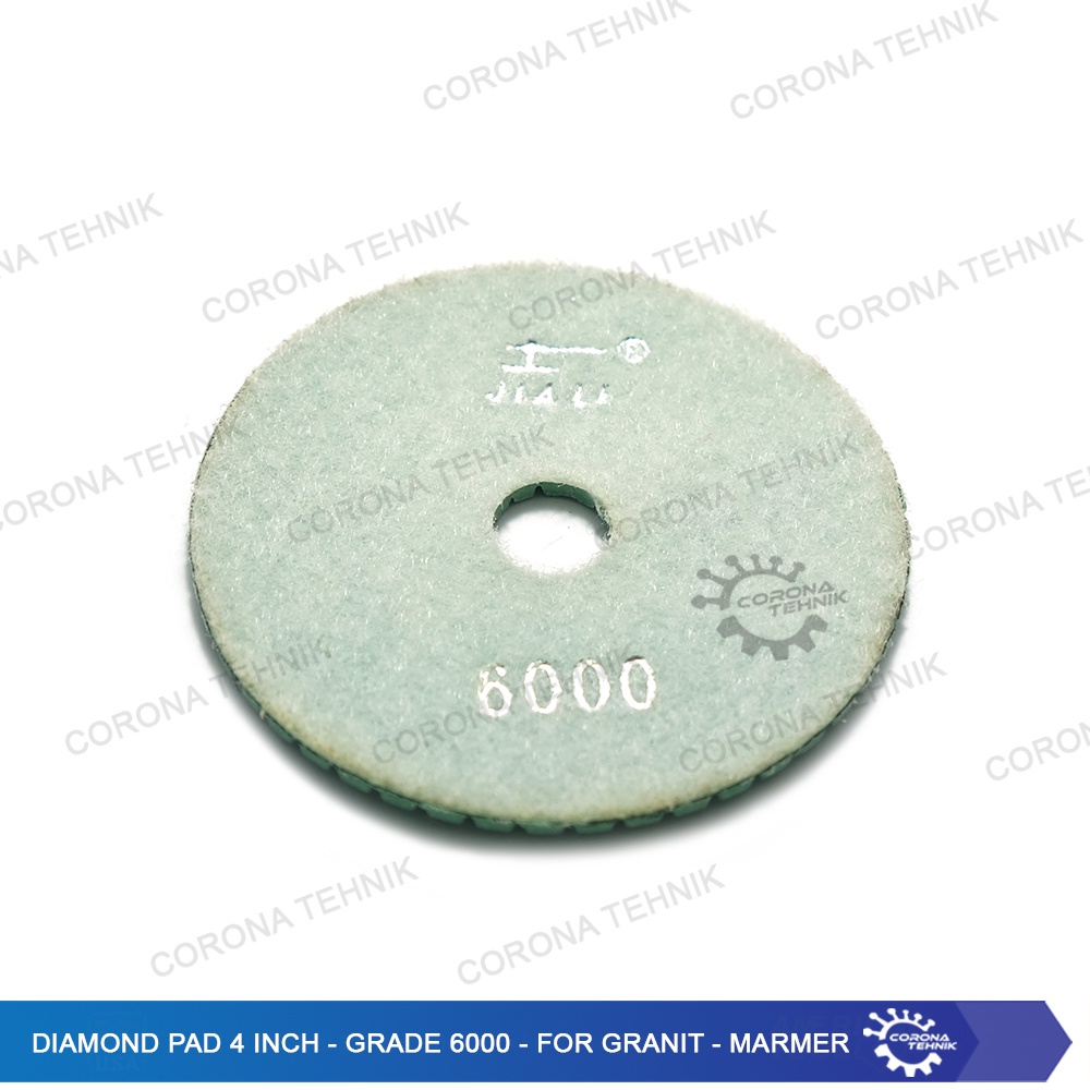 Grade 6000 - For Granit - Marmer - Diamond Pad 4 Inch