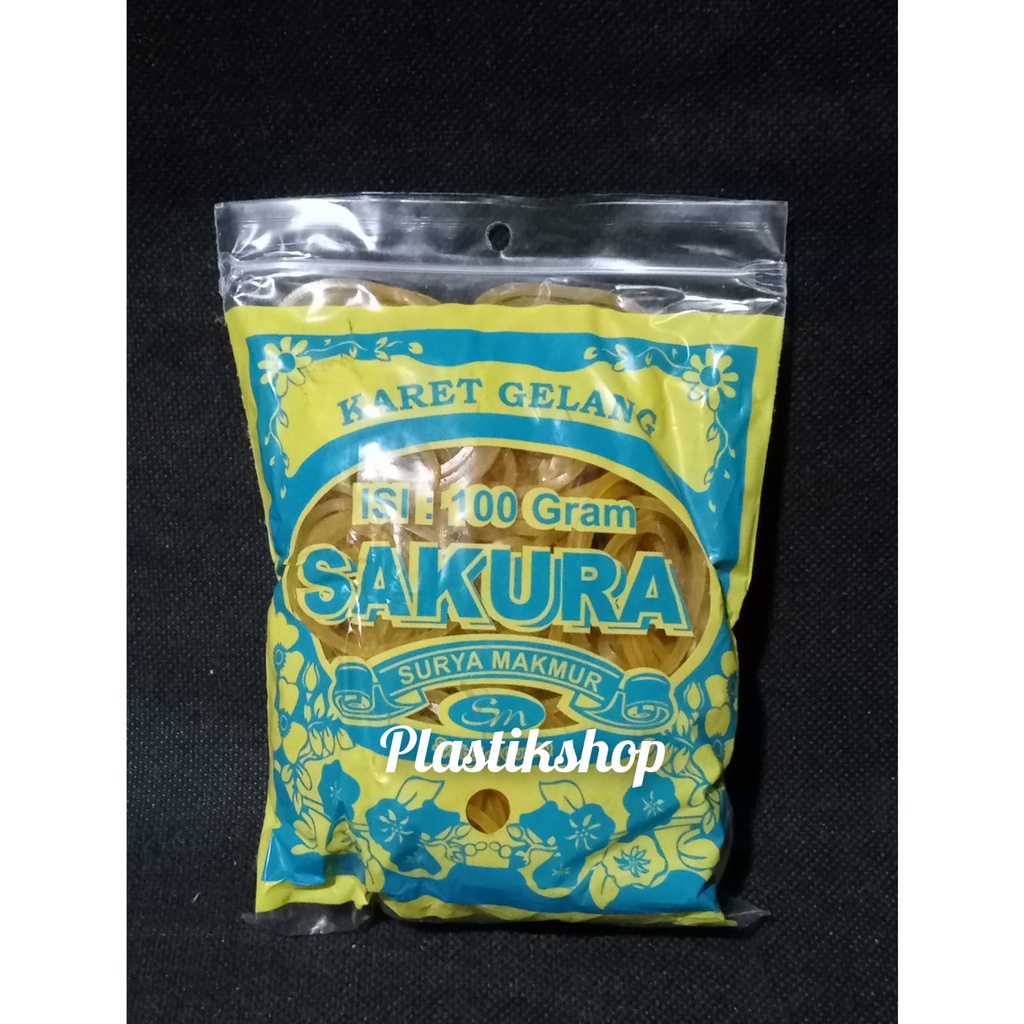 karet gelang sakura karet ikat warna kuning dan merah