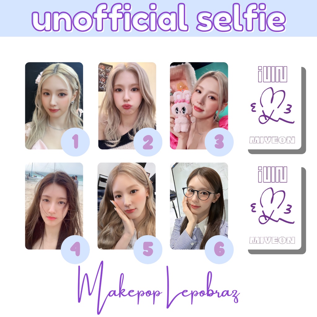 [MIN. 3 PC] G-IDLE GIDLE UNOFFICIAL SELFIE - GIRLFRIENDABLE MINNIE MIYEON SHUHUA SOYEON YUQI