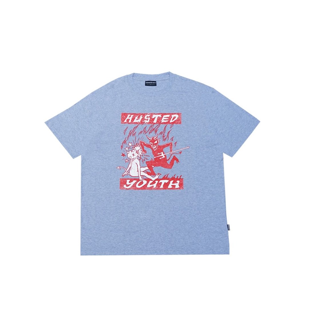 HUSTED YOUTH SPALT GREY TSHIRT