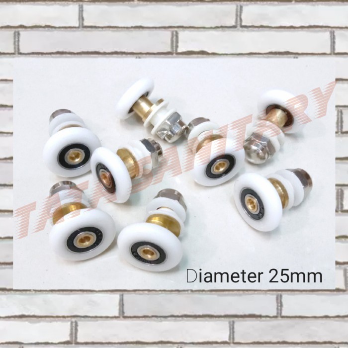 Terlaris Roda Shower Box 25Mm/Roda Roller Kamar Mandi