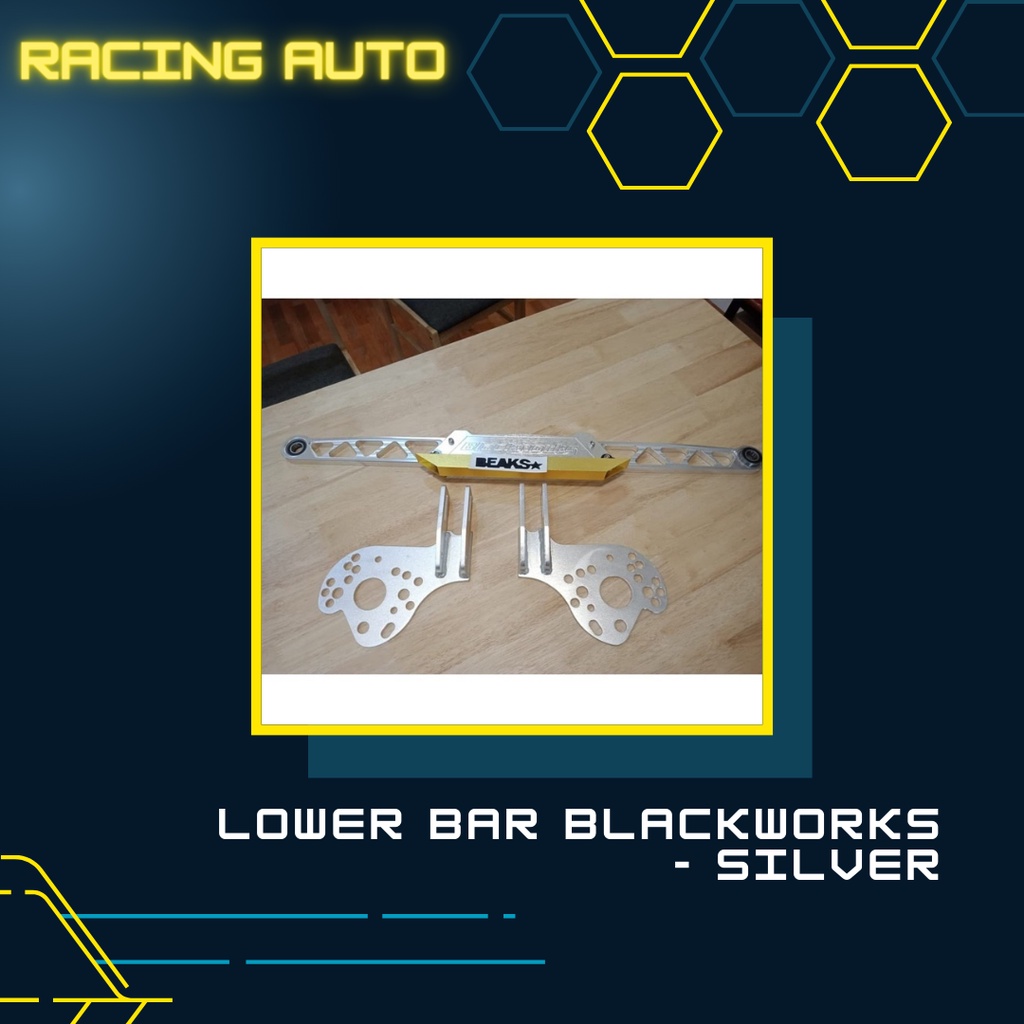Lower Bar / Lowerbar Blackworks Jazz Brio Yaris - Kombinasi Silver Gold