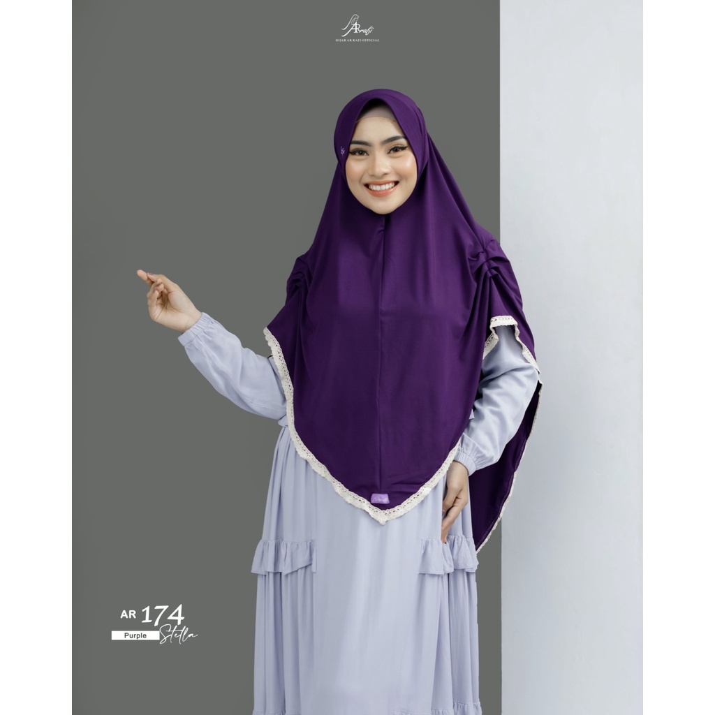 jilbab hijab kerudung bergo instan terbaru by hijab Arrafi AR 174 ORI hijab cantik jilbab arafi