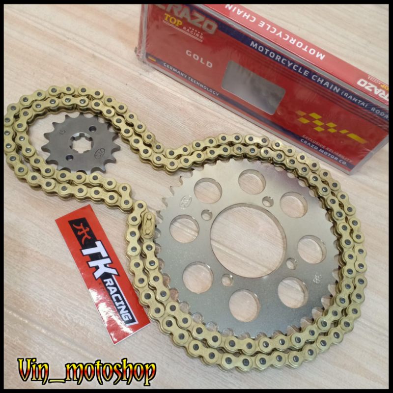 gir gear set TK Racing / sss  428 RX King / F1 ZR / Jupiter MX / Jupiter z / Vega TK Racing Rantai C