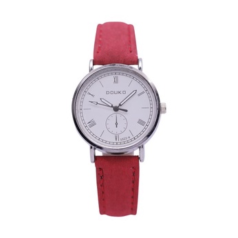 CHRONOX Fashion LV008 - Jam Tangan Wanita - Strap Kulit - Red