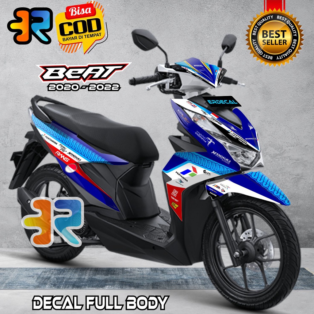 Decal Beat 2020 2021 Stiker Full Body Variasi Desain Mandalika