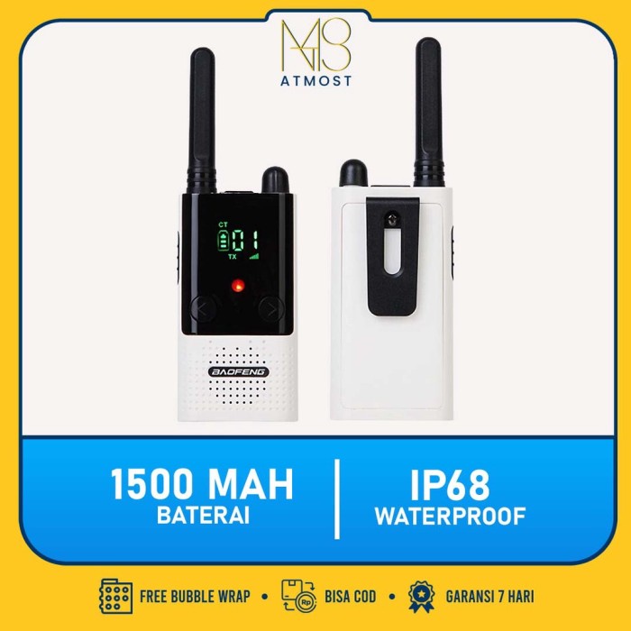 Terlaris Talkie Od Ht Handy Talkie Baofeng Bf-T9 1500 Mah 5W Waterproof Ip68 Original