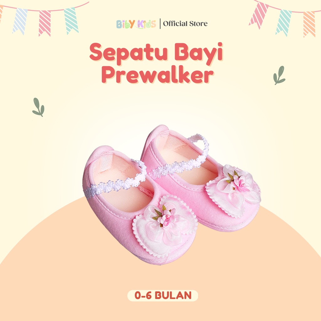 Prewalker Bayi Perempuan Shoes Baby Girl Lucu Sepatu Bayi Baru Lahir Murah Aksesoris Bayi Perempuan