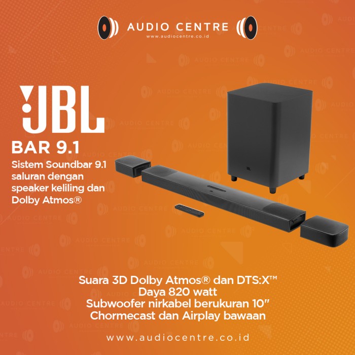 Speaker Jbl Bar 9.1 True Wireless Surround With Dolby Atmos