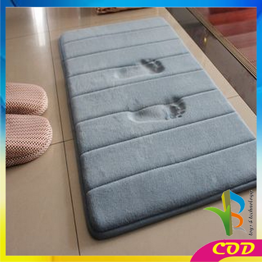 RB-C362 (80x60cm) Keset Kaki Anti Slip Bahan Memory Foam / Keset Dapur Anti Slip Menyerap Air / Alas Kaki Keset Kamar Mandi