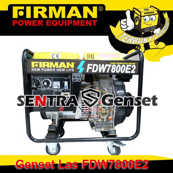 Terlaris Genset Las Firman Fdw 7800 E2