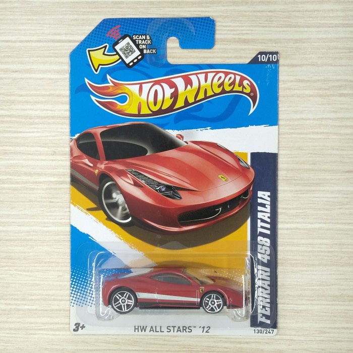 HOTWHEELS FERRARI 458 ITALIA -MERAH