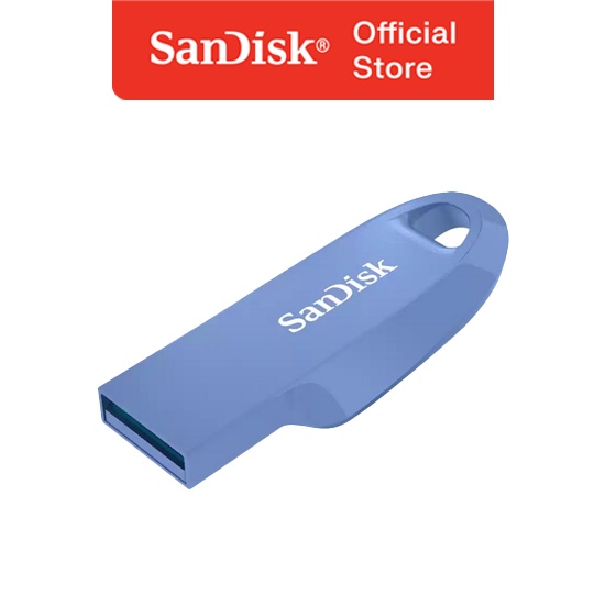 SanDisk CZ550 Ultra Curve USB 3.2 100MBps Flashdisk - 64GB - Navy Blue / Biru