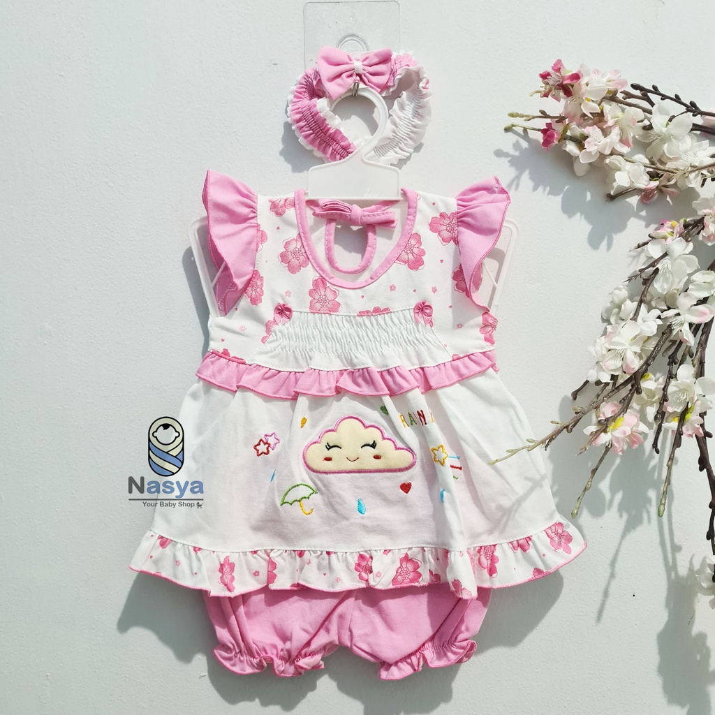 [P-042] Dress Bayi (0-6 bulan) Perempuan Motif Cartoon