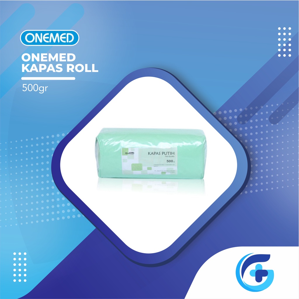 KAPAS ROLL / KAPAS PEMBALUT / KAPAS PUTIH 500GR ONEMED