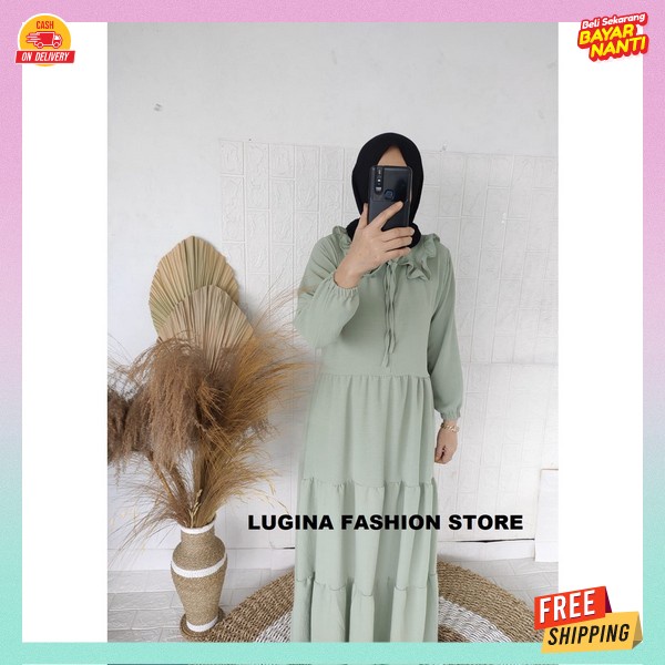 Gamis Terbaru Wanita Muslim Syari Gami Ibuk Pesta Elegan Gsmis Muslim Buat Lebaran Ori Modern Games 