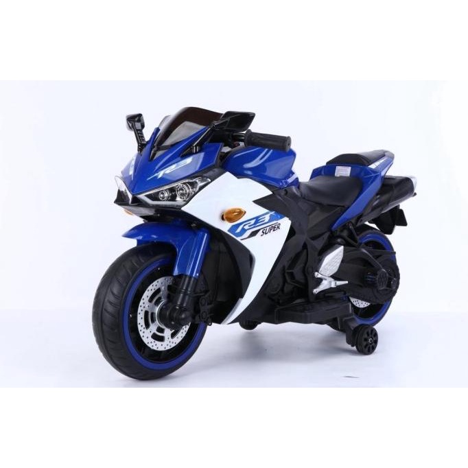 Mainan Anak Motor Aki R3 Yamade Yamaha EMT 2213 Exotic Sport - KYZ-022M Biru, DUS BAWAAN