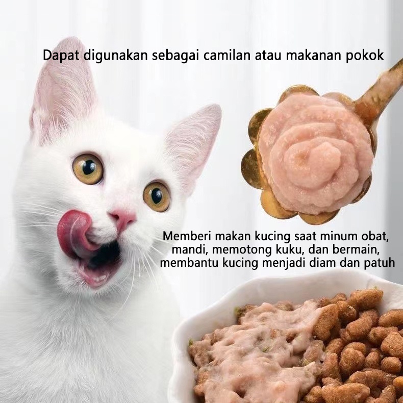 【Cat7】 PEIEN Cemilan Kucing Meo Snack Hewan Peliharaan Cat Snack 15g/Strip Creamy Treats untuk Anak Kucing dan Kucing Dewasa Creamy Snack Kucing