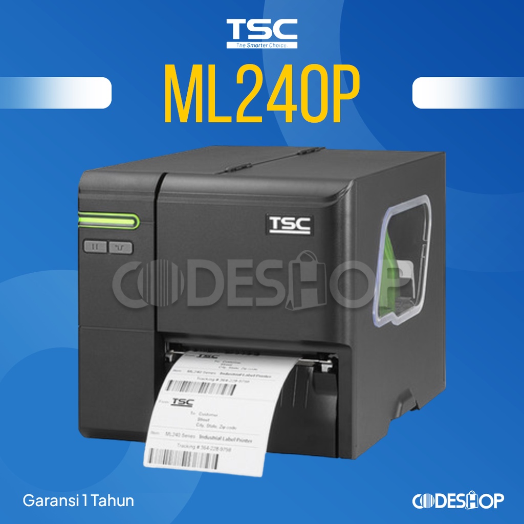 Printer Label Barcode TSC ML240P Industrial | Port USB &amp; LAN