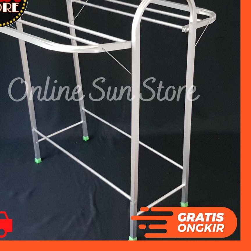⅍ [ COD ] Jemuran Handuk Aluminium praktis ekonomis murah Surabaya gantungan pakaian ringan sayap Ω