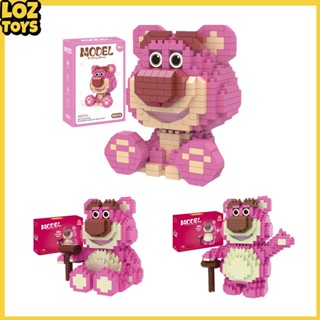 Image of LOZTOYS DIY Balok Blok Pink Bear Mainan Edukasi Anak 3D Puzzle Brick Mini Block Karakter Kartun