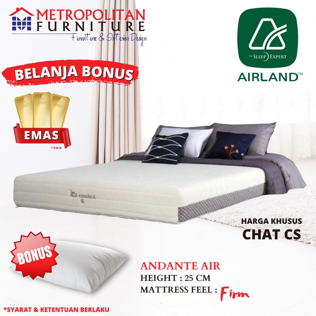 Kasur Springbed Airland Andante Air Spring bed matras